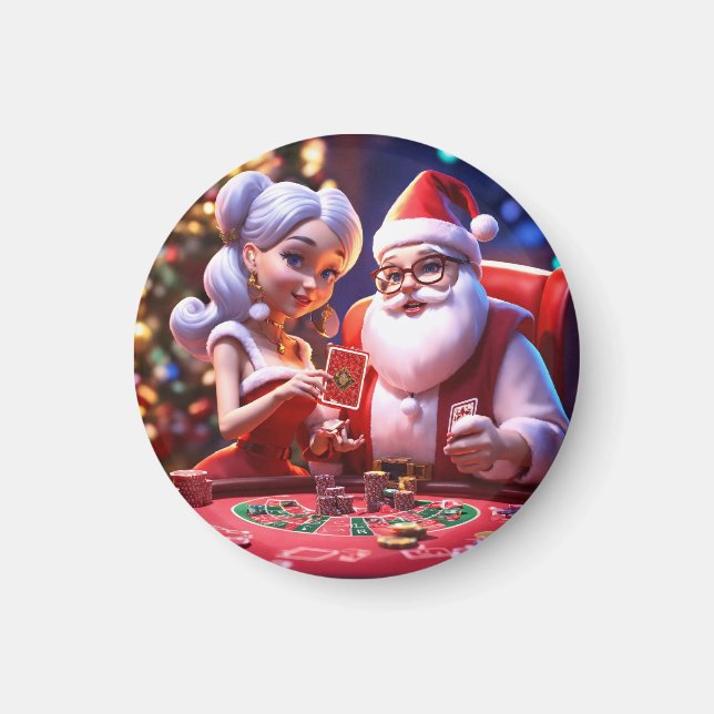 "Festive Christmas Magnets: Add Holiday Cheer to Y Magnet (Front)