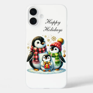 Festive Christmas monkey customisable iPhone 16 Pl Plus Case