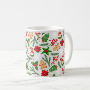 Festive Christmas Mug with Gingerbread Cookies Hol