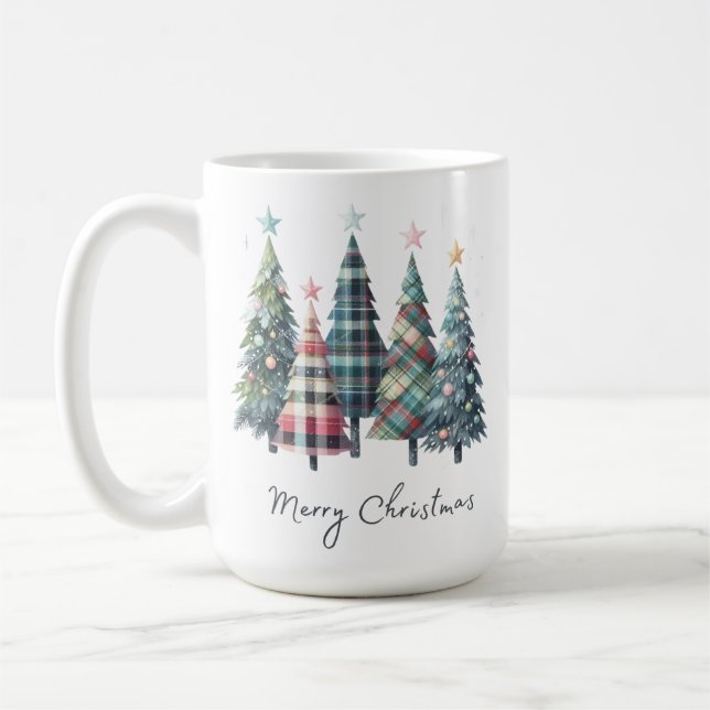 Festive Christmas Mug with Santa Claus Design (Left)