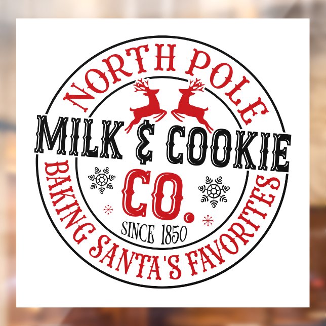Festive Christmas North Pole milk cookie (Sheet 2)