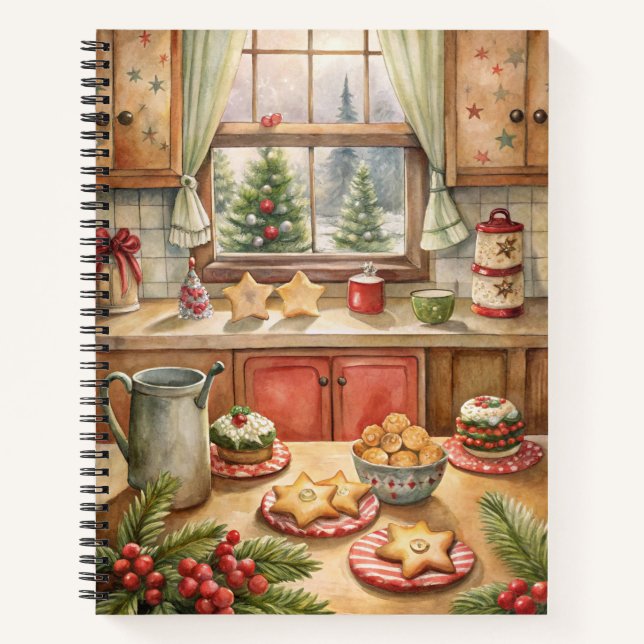 Festive Christmas Notebook – Holiday Journal (Front)