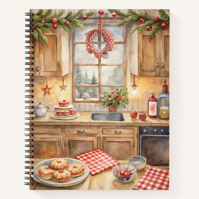 Festive Christmas Notebook – Holiday Journal (Front)