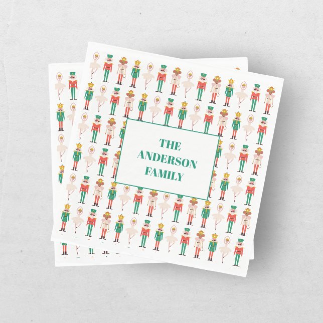 Festive Christmas Nutcracker Ballerina  Napkin (Creator Uploaded)
