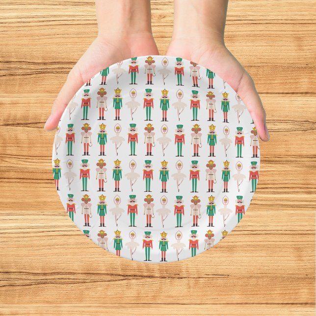 Festive Christmas Nutcracker Ballerina  Paper Plate (Creator Uploaded)