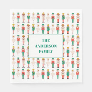 Festive Christmas Nutcracker Christmas Napkin