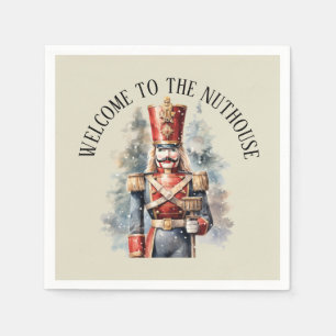 Festive Christmas nutcracker party Napkin