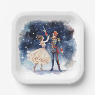 Festive Christmas nutcracker party Paper Plate