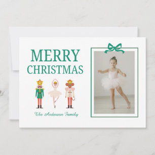 Festive Christmas Nutcracker Photo  Holiday Card