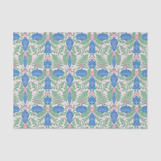 Festive Christmas Ornaments Pattern Tissue Paper (Front)