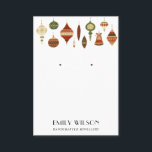 FESTIVE CHRISTMAS ORNAMENTS STUD EARRING DISPLAY BUSINESS CARD<br><div class="desc">If you need any further customisation please feel free to message me on yellowfebstudio@gmail.com.</div>