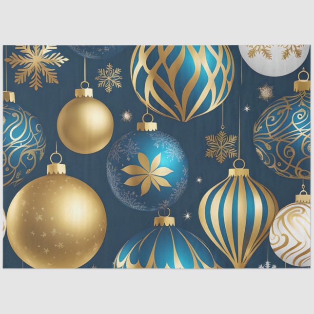 festive christmas ornaments tissue paper (Front)