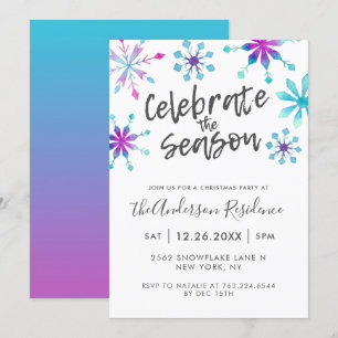 Festive Christmas Party Celebrate the Season Invitation