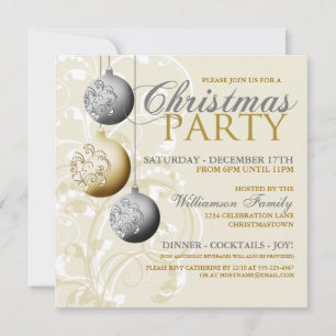 Festive Christmas Party Invitation