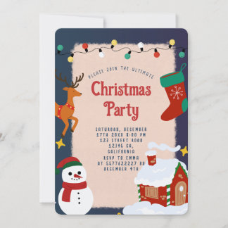 Festive Christmas Party Invitation