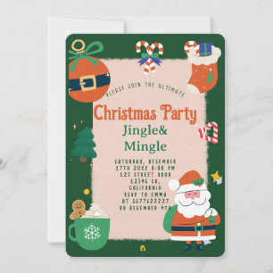 Festive Christmas Party Invitation