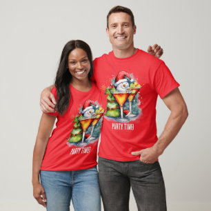 festive Christmas party time add text T-Shirt