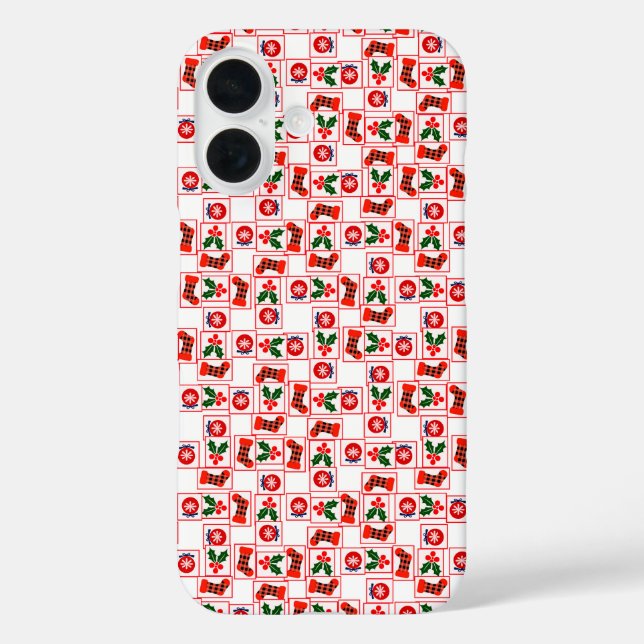 Festive Christmas pattern  Case-Mate iPhone Case (Back)