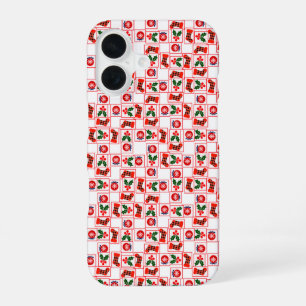 Festive Christmas pattern iPhone 16 Case