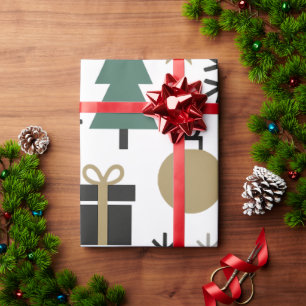 Festive Christmas pattern Wrapping Paper
