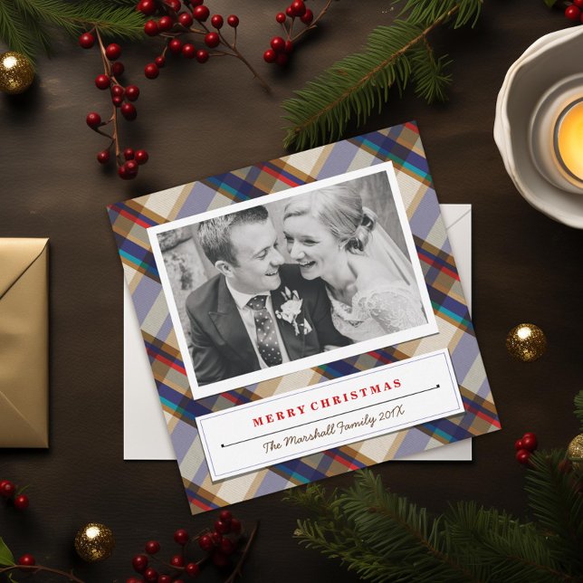Festive Christmas Plaid Photo Card (Creator Uploaded)