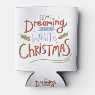 Festive Christmas quote sticker, typography design Can Cooler