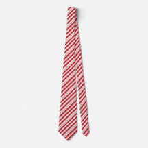 Festive Christmas Red and White Striped Candy Cane