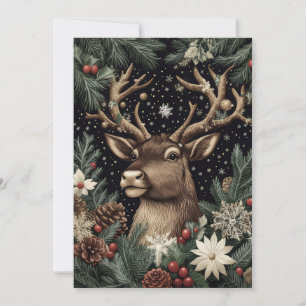Festive Christmas Reindeer Greeting Card