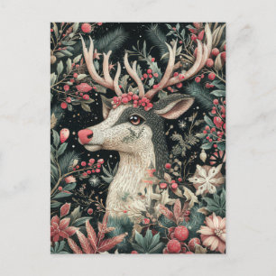 Festive Christmas Reindeer Greeting Card