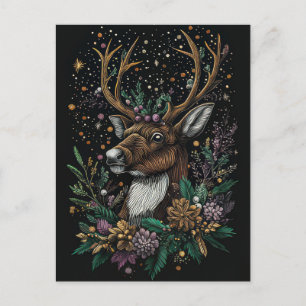 Festive Christmas Reindeer Greeting Card