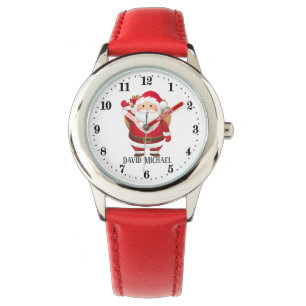 festive Christmas Santa add name Watch
