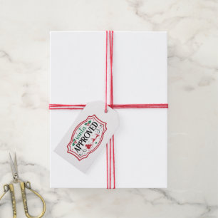 Festive Christmas Santa approved Gift Tags