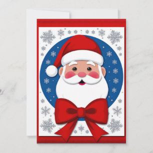 Festive Christmas Santa Claus Invitation
