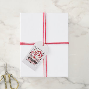 Festive Christmas Santa's workshop Gift Tags