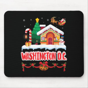 Festive Christmas Scene In Washington D.c. Winter Mouse Pad