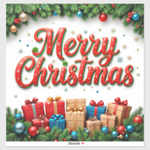 Festive Christmas Scene With Gifts