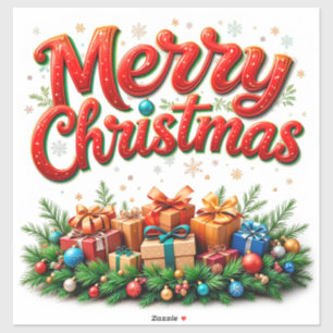 Festive Christmas Scene With Gifts