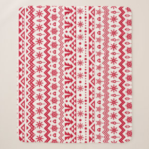 Festive Christmas seamless pattern. Sherpa Blanket