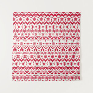 Festive Christmas seamless pattern. Tapestry