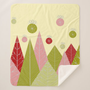 Festive Christmas Sherpa Blanket