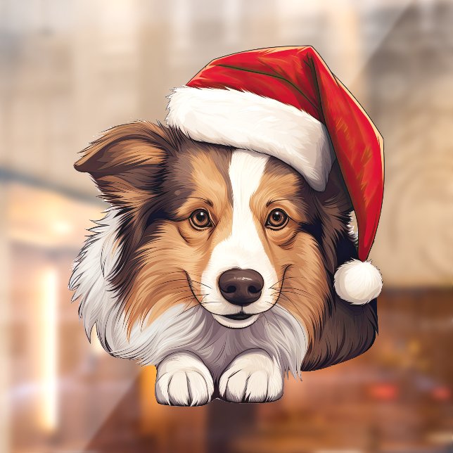 Festive Christmas Shetland Sheepdog  (Sheet 2)