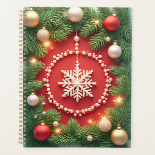 Festive Christmas Snowflake Ornament Planner