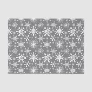Festive Christmas Snowflakes And Sparkles Tissue Paper