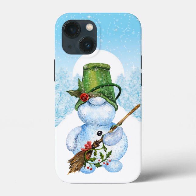 festive Christmas snowman gnome Holiday  Case-Mate iPhone Case (Back)
