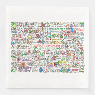 Festive Christmas Spirit Napkins