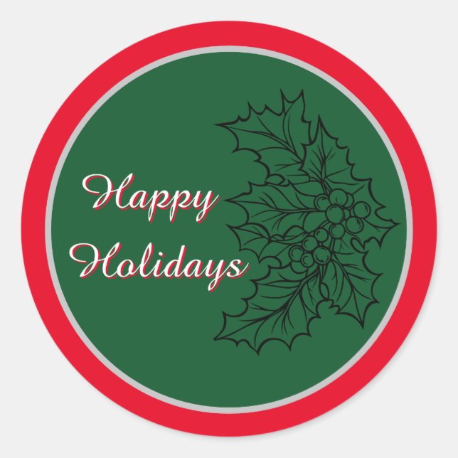 Festive Christmas Sticker (Front)