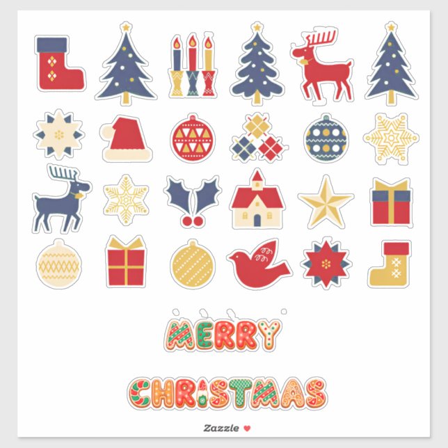 Festive Christmas Sticker Collection (Sheet)