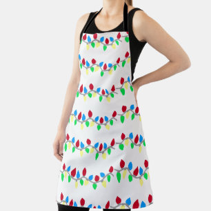 Festive Christmas String Lights Apron
