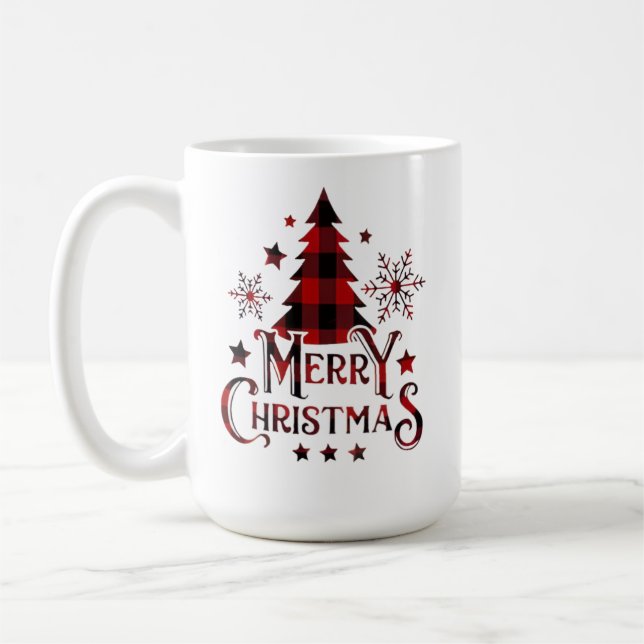 Festive Christmas sweatshirt with Santa Claus Coffee Mug (Left)