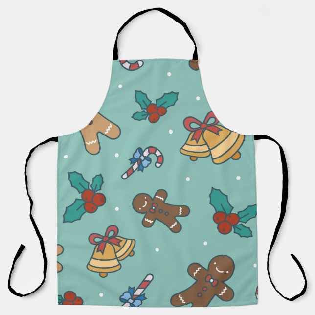 Festive Christmas Sweets Design Apron (Front)